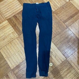 Blue Business Casual Skinny Fit Pants (H&M) (M 30x30)